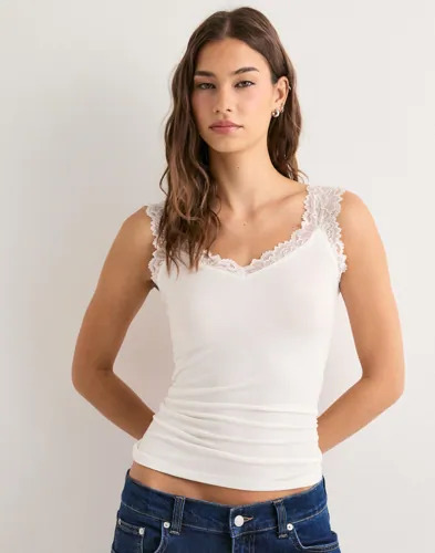 Vero Moda Hvit Vmrosa Sl Top Ga Jrs Noos