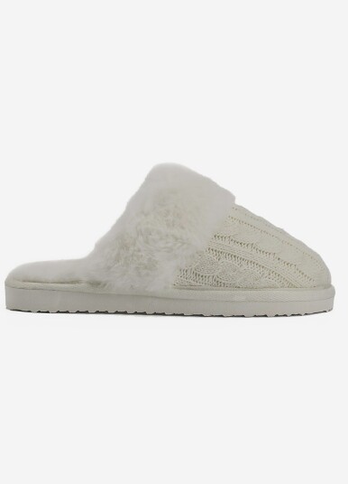 Knitted Slip In W White 36 Sko Knitted Slip In W White 36 Sko