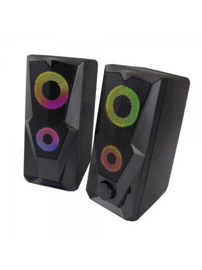 Esperanza Baila 2.0 PC-høyttalere Svart 6W med LED Esperanza Baila 2.0 PC-høyttalere Svart 6W med LED