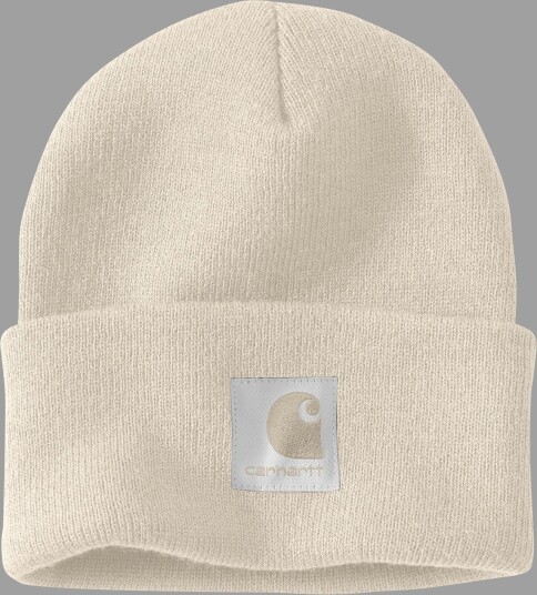 Carhartt Satin Lined Cuffed Beanie Oat Milk One Size