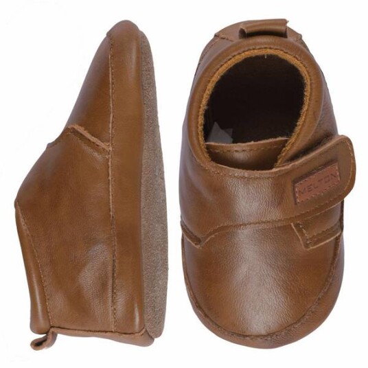 Melton skinn tøfler cognac 20/21