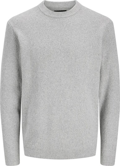 Jack & Jones Jprblawesley Knit Mock Neck Bf LIGHT GREY MELANGE S