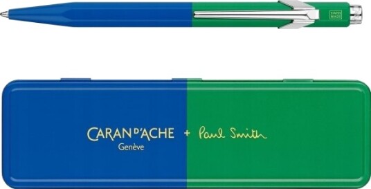 Caran D’Ache Kulepenn Caran D"ache 849 Paul Smith-Utgave 4, M, I Eske, Kobolt/Emerald Caran D’Ache Kulepenn Caran D"ache 849 Paul Smith-Utgave 4, M, I Eske, Kobolt/Emerald
