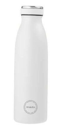 Aya&ida Drinking Bottle Drikkeflaske Med Lokk 500 Ml Winter White