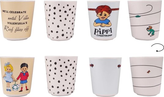 Pippi Langstr??mpe Barnekopper 4 deler