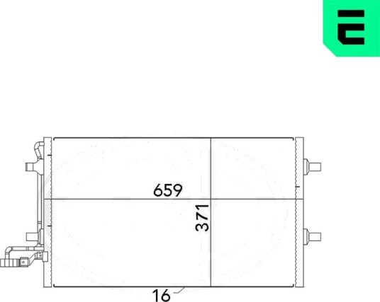 Kondensator klimaanlegg ERA 667040 Kondensator klimaanlegg ERA 667040
