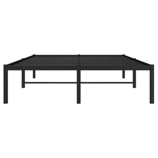 vidaXL Sengeramme i metall svart 120x190 cm 8721012304550