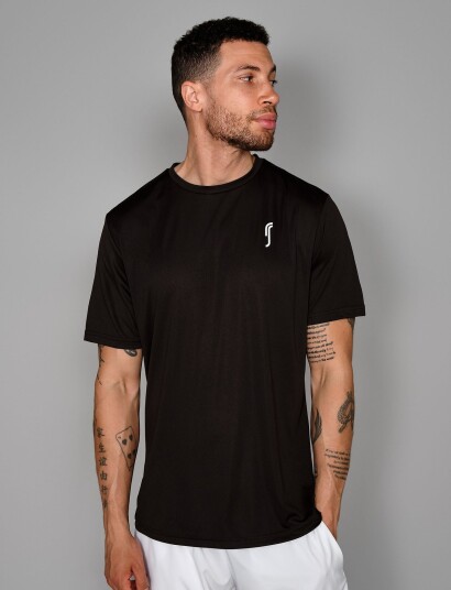 RS Sports Men"s Performance Tee (Black,S,St)   Black   S