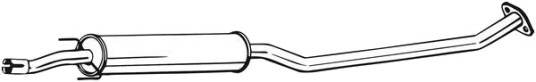 Midtre eksospotte BOSAL 284 593