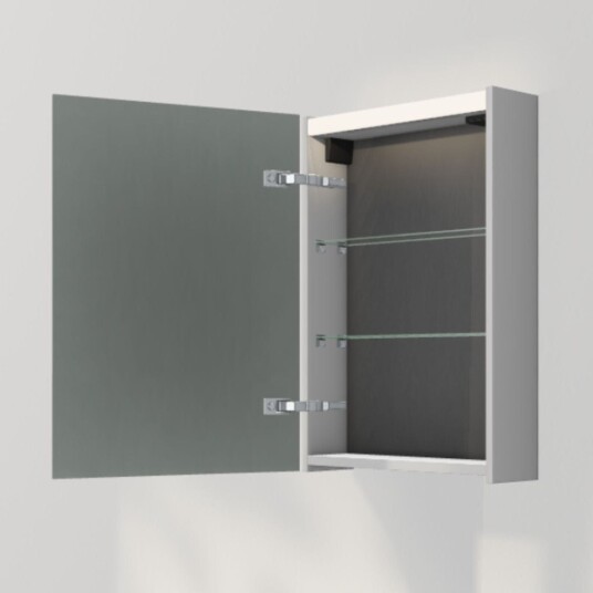 INR Iconic Nordic Rooms Stage 50 Speilskap med Stikkontakt Pure White / 50cm Venstre