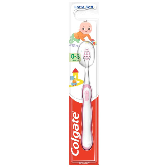 Colgate Barnetannbørste Extra Soft Baby 0 3 år BLÅ