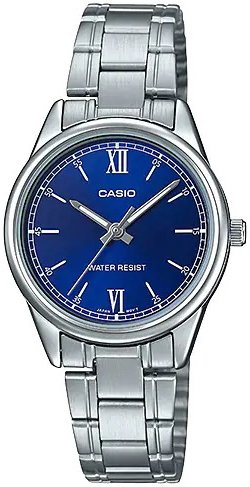 Casio Dameklokke LTP V005D 2B2UDF Classic Blå/Stål Ø28 mm