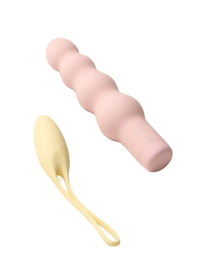 Amaysin Amaysin Beaded Dildo And Kegel 55 G Pleasure Set   Pink   