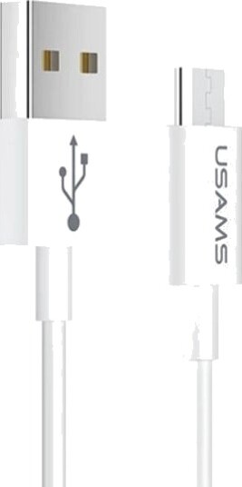 Usb-Kabel Usams Usb-A Til Microusb 1 M Hvit