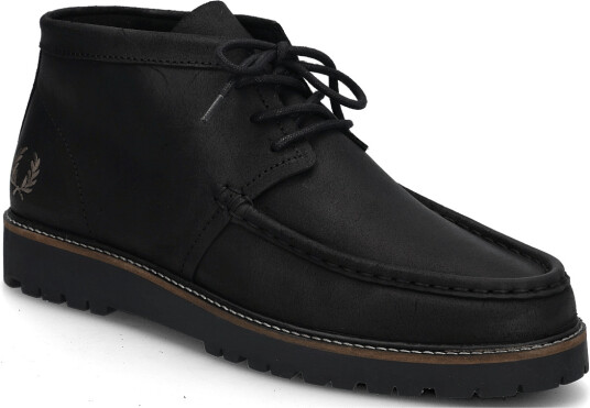 Fred Perry Kenney Mid Waxed Suede - Black - 42