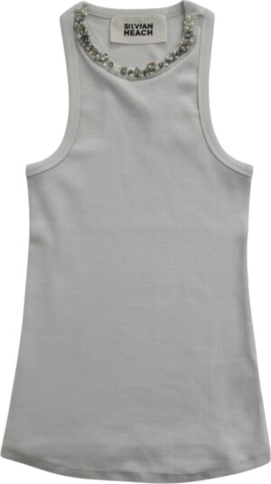 Silvian Heach Dame Topper Hvit M, Silvian Heach Dame Topper Hvit M,