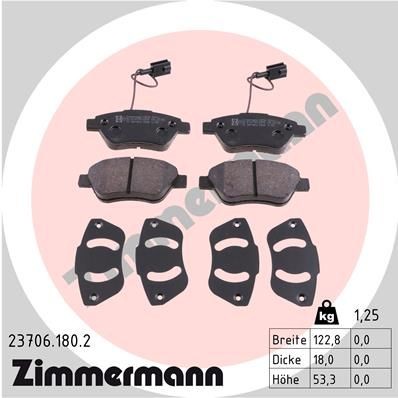 Bremseklosser ZIMMERMANN 23706.180.2