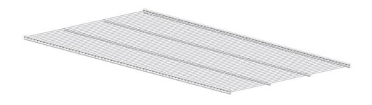 Lundbergs Trådhylle Lundbergs Wide 621 mm 72130