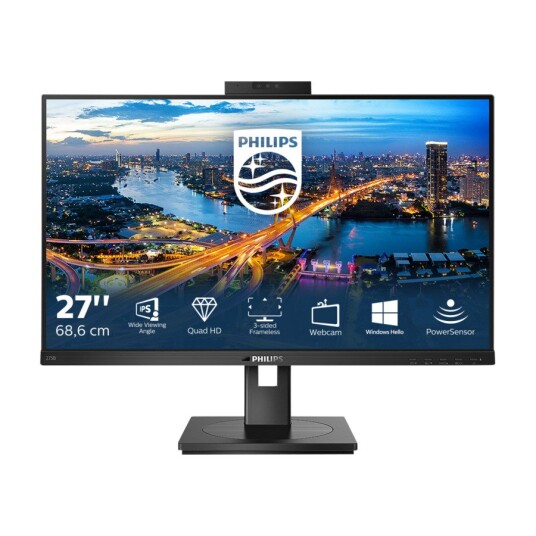 Philips B-Line 275B1H 27" QHD IPS Skjerm med Ergonomisk Stativ Philips B-Line 275B1H 27" QHD IPS Skjerm med Ergonomisk Stativ
