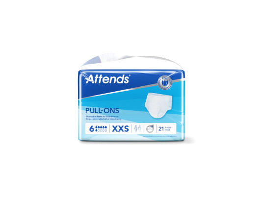 Attends Pull-Ons 6 buksebleie, XX-small, 21 stk.
