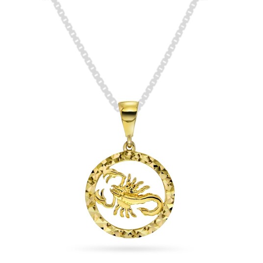 Pan Jewelry, Anheng i 585 gult gull horoskap Skorpionen Pan Jewelry, Anheng i 585 gult gull horoskap Skorpionen