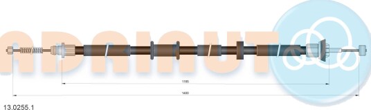 Tautrekk, håndbremse ADRIAUTO 13.0255.1