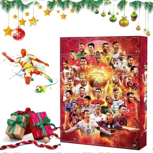 Fotball Julekalender Sports Julekalender Nedtelling Julekalender Juler overraskelsesgaver for Fotballfans