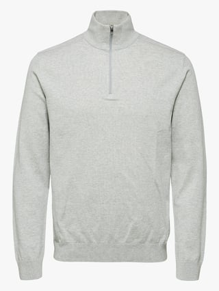 Selected Homme Selected Homme Berg Long Sleeve Half Zip Grå XXL Selected Homme Selected Homme Berg Long Sleeve Half Zip Grå XXL