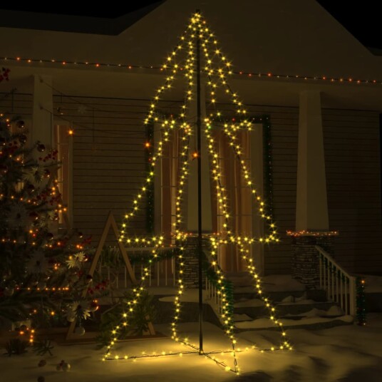 vidaXL Juletre kjegle 300 LED innendørs og utendørs 120x220 cm