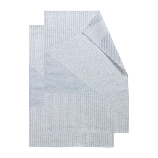 NJRD Stripes kjøkkenhåndkle 47 x 70 cm 2-pakning Blå-hvit NJRD Stripes kjøkkenhåndkle 47 x 70 cm 2-pakning Blå-hvit
