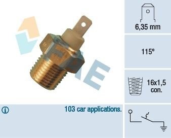 Temperaturbryter kjølevifte FAE 35070