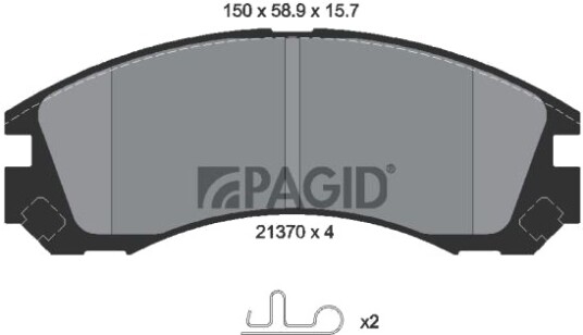 PAGID T1491N Bremseklosser