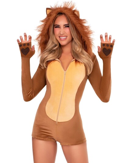 Leg Avenue Comfy Lion Bodysuit XS