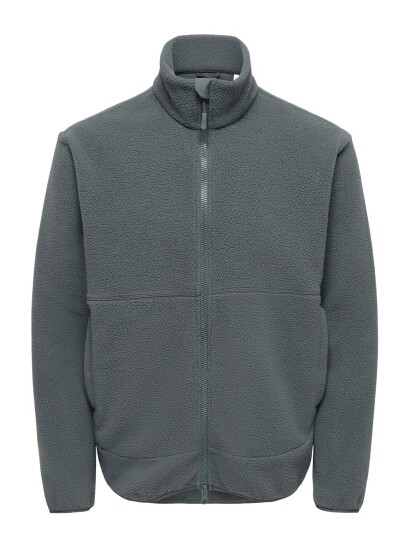 ONLY & SONS Onsjason Prtc Fleece Jacket Otw Noos Grey XXL