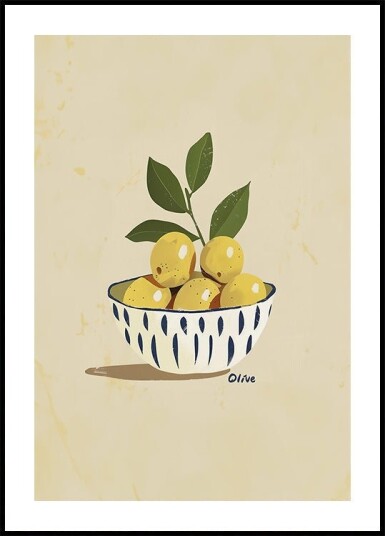 Olive Harvest Bowl Plakat / 100x150cm
