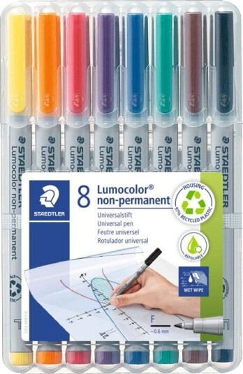 Staedtler Universal pen Lumocolor non-p F 8pc