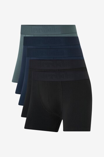 Resteröds Boxershorts i økologisk bomull 5 pk Flerfarget