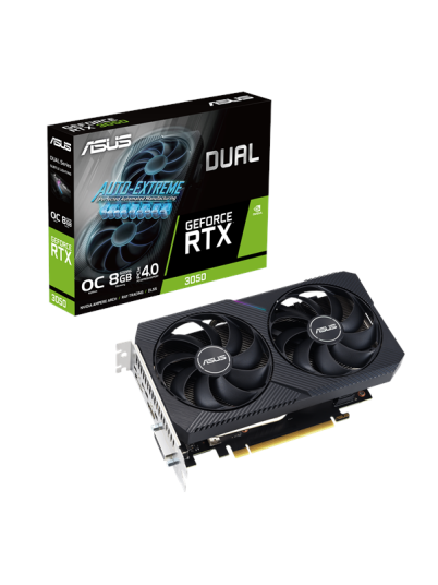 ASUS Dual OC LHR V2 skjermkort - NVIDIA GeForce RTX 3050 - 8GB GDDR6