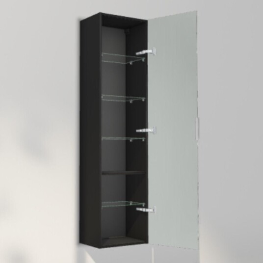INR Iconic Nordic Rooms Twin 40/30 Høyskap Black oak / 40cm Høyre Hengslet INR Iconic Nordic Rooms Twin 40/30 Høyskap Black oak / 40cm Høyre Hengslet