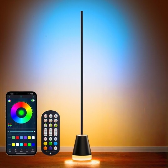 145cm RGBIC+CCT hjørnelampe Bluetooth app styring fjernkontroll 11W