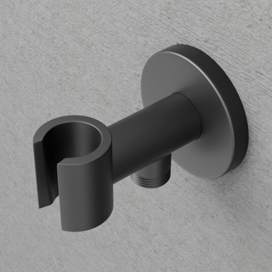 Scandtap Harmonized dusjholder, semi-matt sort black one size