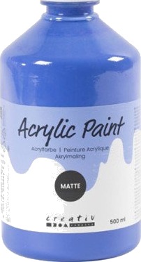 A-Color Akrylmaling Matt blå 500 ml 1 fl A-Color Akrylmaling Matt blå 500 ml 1 fl