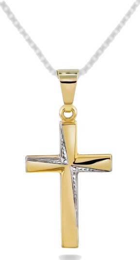 Pan Jewelry, Anheng i 585 gult gull med kors