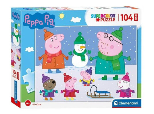 Clementoni Maxi Puzzle Peppa Pig 104st. Gulv