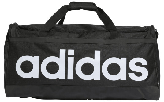 Adidas Essentials Duffel Bag Large bag One Size BLACK/WHITE Adidas Essentials Duffel Bag Large bag One Size BLACK/WHITE