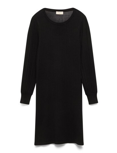 FREE/QUENT Dress From Freequent In A Soft, Fine-Knit Material. The Dress Has A Simple Silho - Black - XL