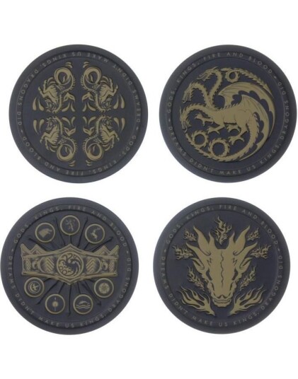 4 stk Forskjellige Lisensierte Game Of Thrones Glassbrikker 4 stk Forskjellige Lisensierte Game Of Thrones Glassbrikker