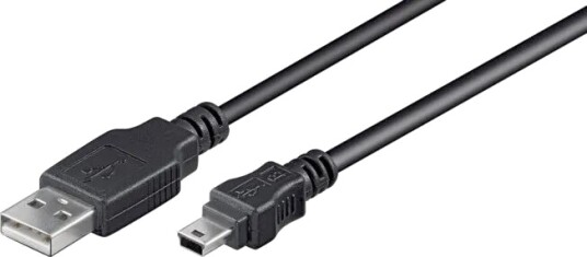 Goobay 0,15 m USB A til Mini-USB B 2.0 Kabel Svart Goobay 0,15 m USB A til Mini-USB B 2.0 Kabel Svart