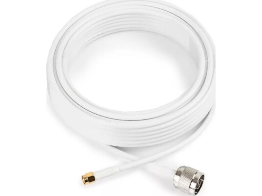 Poynting Antennen Zubehör Kabel Acab150 10M Hdf195 N M Zu Sma M White Nickel Beschichtet