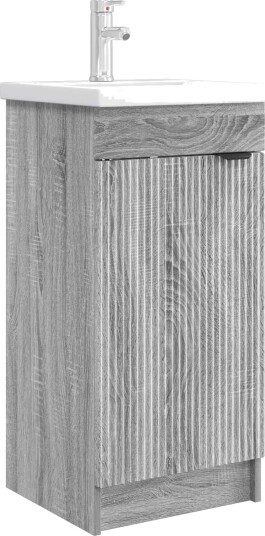  Badmøbel med vask Grå Sonoma 42 x 40 x 84,5 cm Konstruert tre